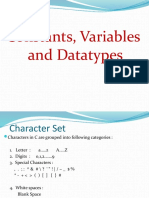 Datatypes and Functions in C++ Classes