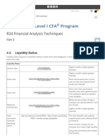 IFT Notes For Level I CFA Program: R24 Financial Analysis Techniques