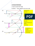 A) Draw A Ray Diagram For Each To Locate The Image. B) State The Characteristics (SALT) - Note-Diagrams Are Not To Scale