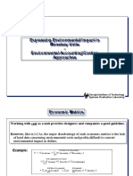 Expressing Environmental Impact in Monetary Units - Environmental Accounting/Costing Approaches