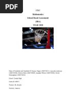 Csec Math Sba Guidelines | PDF | Mean | Chart