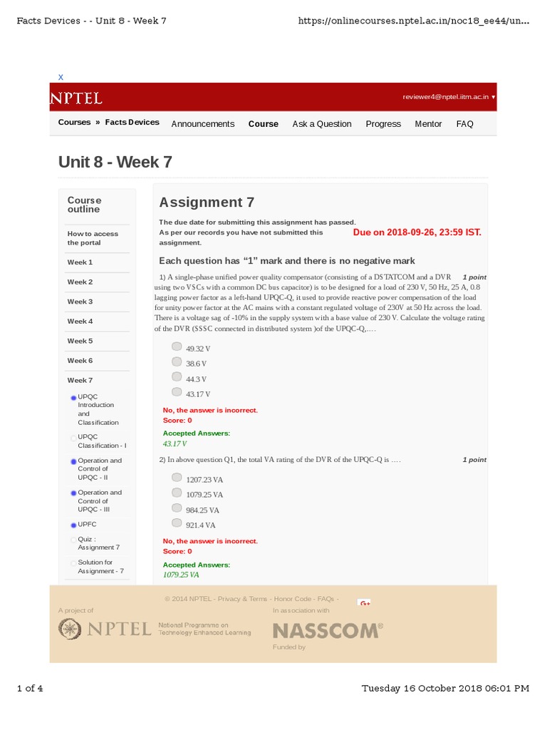Unit 8 - Week 7: Assignment 7 | PDF | Mains Electricity | Ac Power