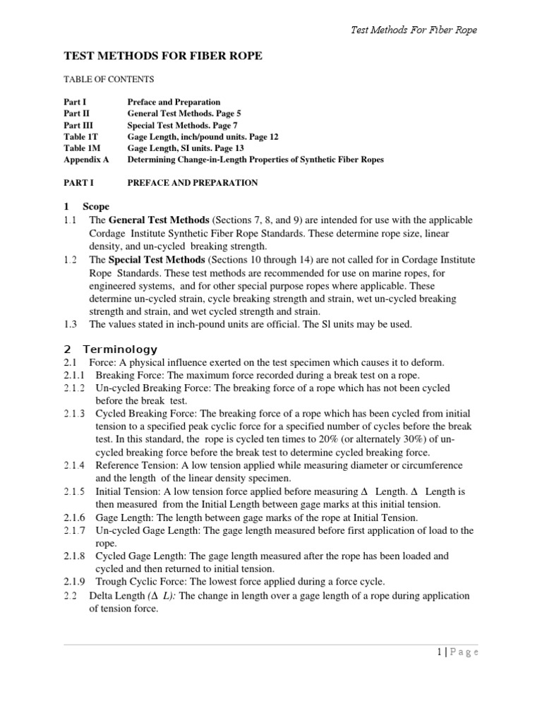 International Standard Test Method For Ropes PDF Rope Weighing Scale