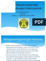 Kepentingan Nasional dan Peranannya dalam Hubungan Internasional