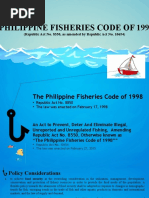 Fisheries Code Presentation