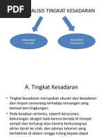 TINGKAT KESADARAN