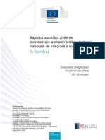 Raportul societății civile de monitorizare si implementare a situatiei romilor2019