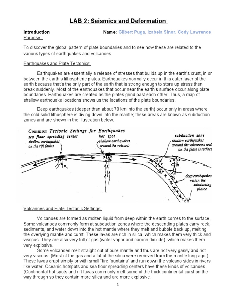 Plate Tectonics & Fault Analysis | PDF | Fault (Geology) | Earthquakes