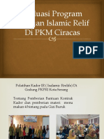 Efaluasi Program Bntuan Islamic Relif Di PKM Ciracas