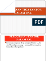 Pertemuan 7 Percobaan 3 Faktor