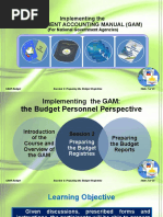 Implementing The Government Accounting Manual (Gam) : (For National Government Agencies)