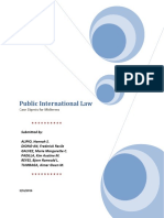 Public International Law: Case Digests For Midterms