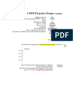 CFPS Practice Exam Highlighted