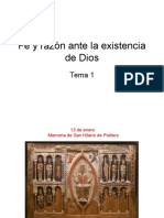 Fe y Razón Ante La Existencia de Dios