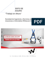 Procedimiento de Trabajo Seguro en Altura