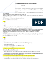 Conceptual Framework and Accounting Standards