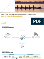Unit 4: Lead-to-Opportunity: Week 1: SAP C/4HANA Business Processes - Lead-to-Cash