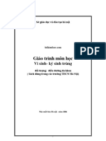 Giáo trình môn học Vi sinh- Ký sinh trùng