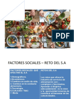 T2. Factores Sociales Que Afectan La Industria de Los Servicios de Alimentacion