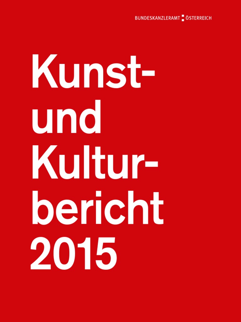 Kunst Und Kulturbericht 2015 Pdf