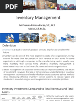 Inventory Management (Pertemuan V)