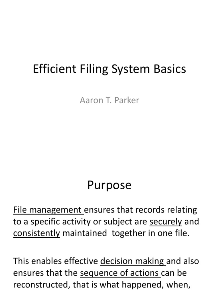 Efficient Filing Public | PDF | Computer File | Image Scanner