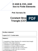 The Constant Strain Triangle (CST) (Lec 14)