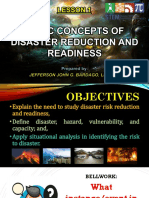 L1 - Basic Concepts of Disaster Risk Reduction and Readiness