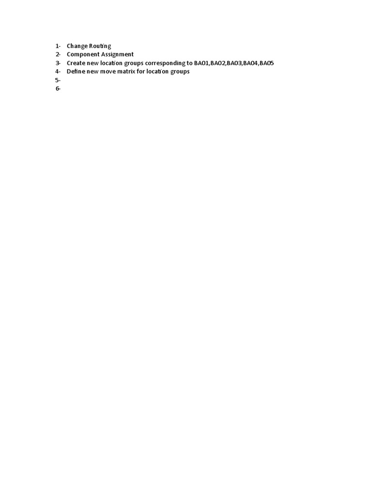 Change Routing | PDF
