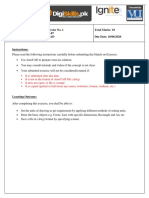 Hands-On Exercise No. 1 Batch-07 Autocad Total Marks: 10 Due Date: 18/06/2020