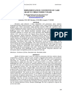 Analysis of Implementation Continuum of Care Progr