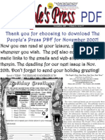 The People's Press November 2007