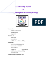An Internship Report On Samsung Smartphone Marketing Strategy