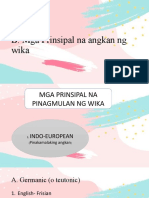 Mga Prinsipal Na Angkan NG Wika