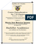 Diploma El Paraiso 02