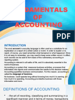 Fundamentals of Accounting: An Introduction