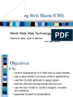 Cascading Style Sheets (CSS) : World Wide Web Technology