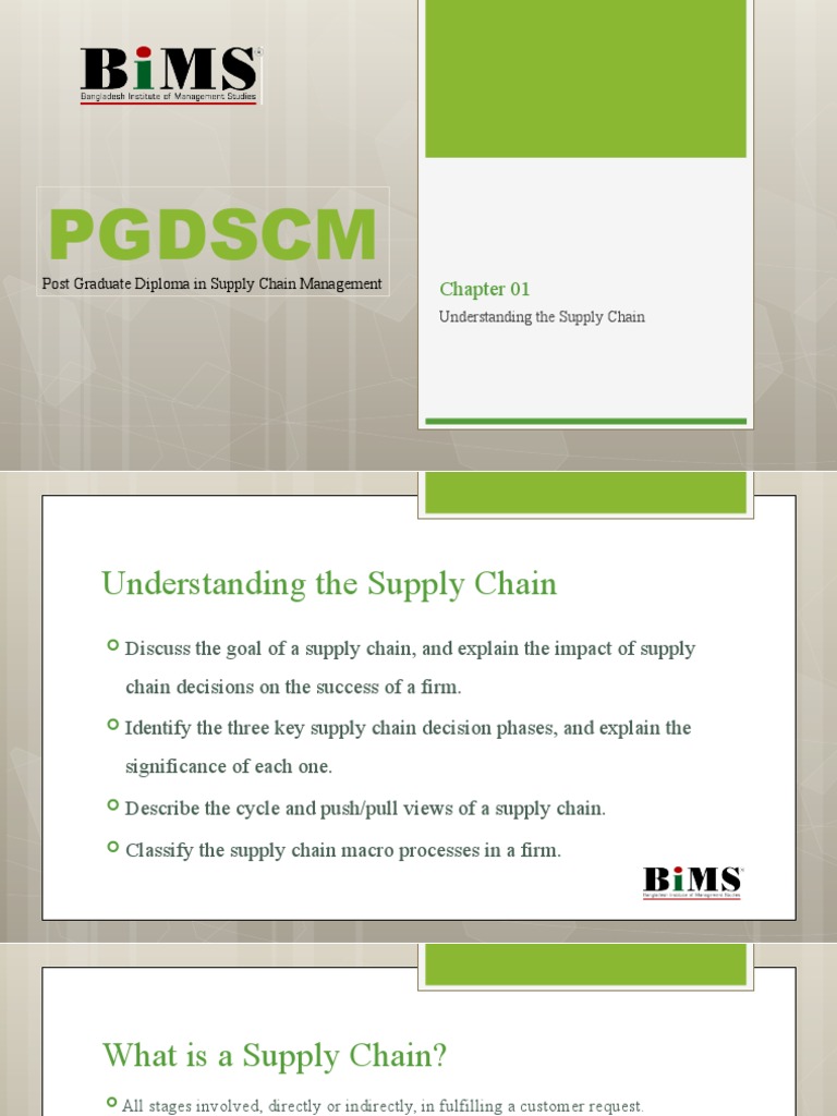 PGDSCM: Post Graduate Diploma in Supply Chain Management | PDF | Supply ...
