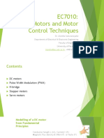 EC7010: Motors and Motor Control Techniques