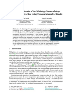 A Rigorous Extension of The SCH Onhage-Strassen Integer Multiplication Algorithm Using Complex Interval Arithmetic