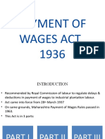 Payment of Wages 1936