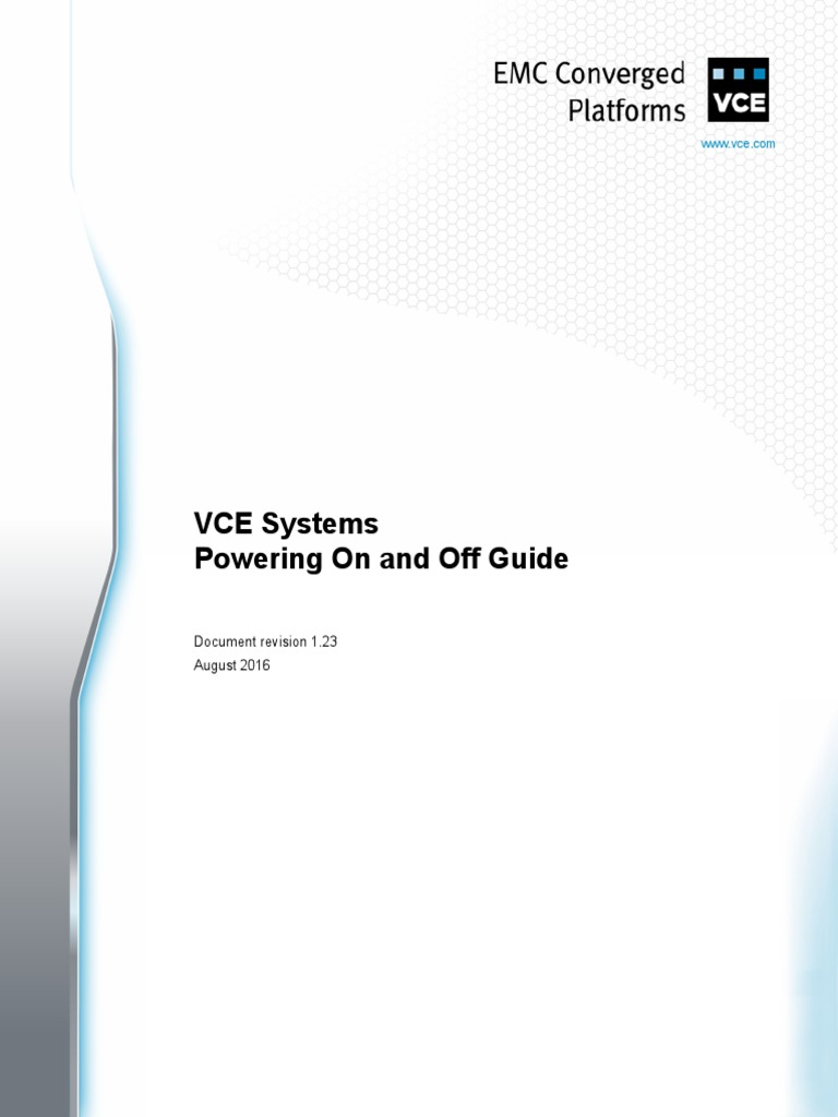 Guide Power Onoff | PDF | V Mware | Computer Architecture