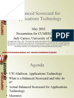 Balanced Scorecard For Applications Technology