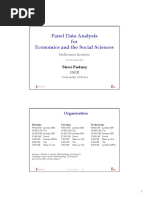 Panel Data Analysis For Economics and The Melbourne Institute