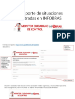 Guia Reporte de Situaciones Encontradas en INFOBRAS