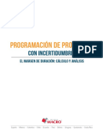 Programación de Proyectos: Con Incertidumbres