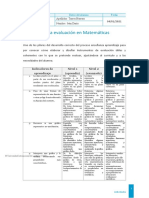 Evaluación en Matemáticas 