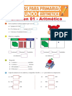 Examen 01 de Aritmética para Segundo de Primaria