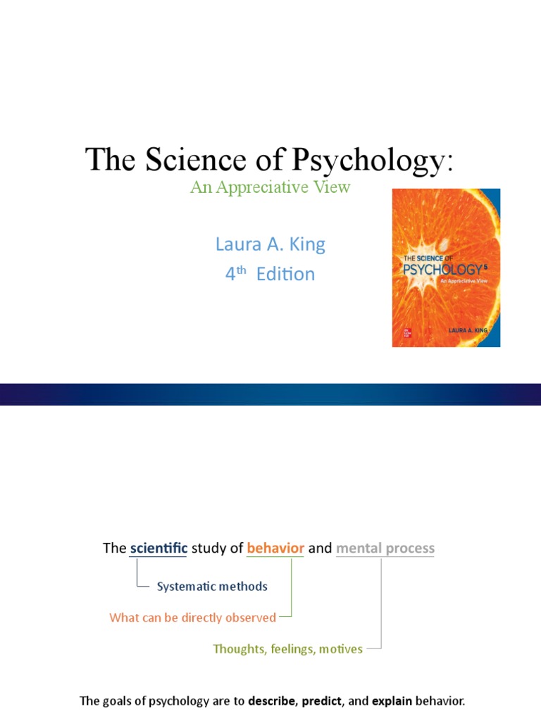 The Science of Psychology:: Laura A. King 4 Edition | PDF | Psychology ...