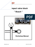 Compact Valve Block " Bosch ": Workshop Manual